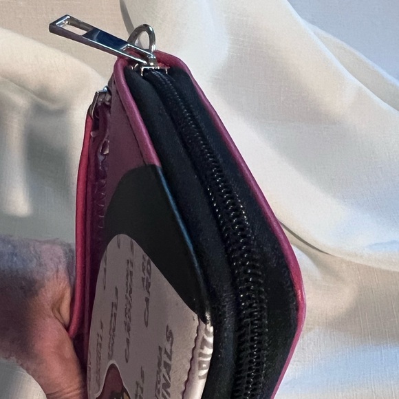 NFL Arizona Cardinals Wallet Clutch Black Red Cream NWOT - Picture 11 of 16